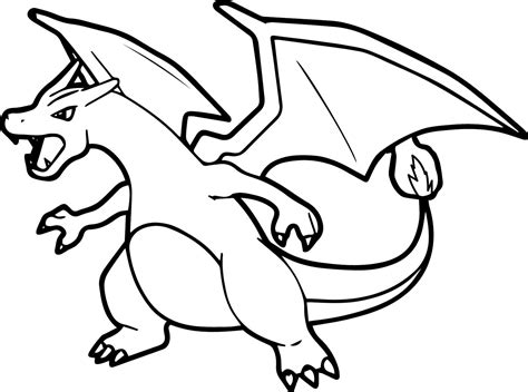 charizard coloring page